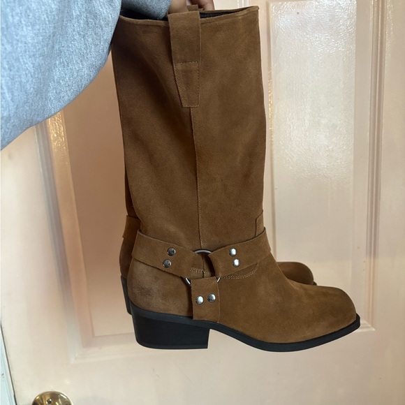 Steve Madden Brown Combat & Moto Boots - Picture 1 of 7